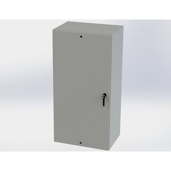 1/4 Turn Latch, 3 Point Latch with Padlock/Keylock Handle Electrical Enclosures, 72 in H, 24 in D